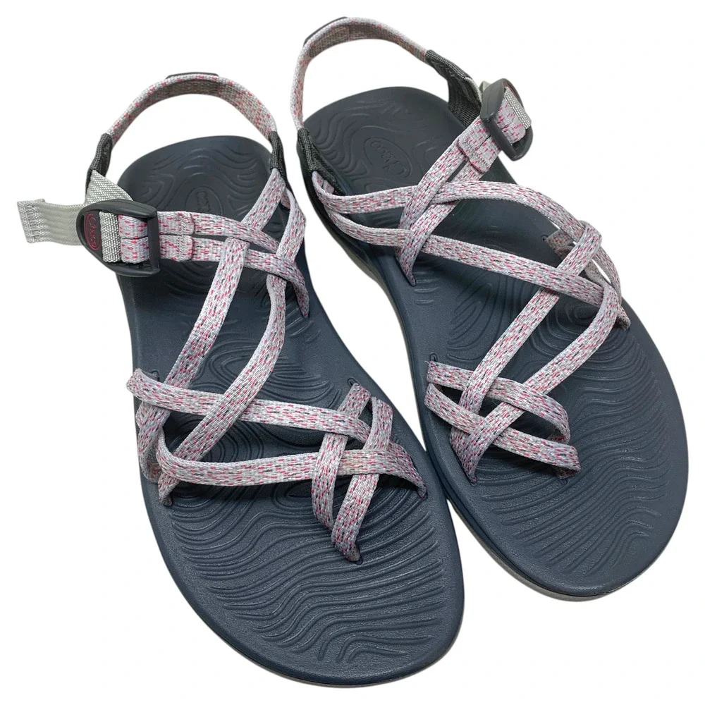 Chaco ZX/2 Cloud Women's Sport Sandals Sz 11 Gray Pink Hiking Water Comfort